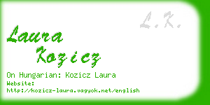 laura kozicz business card